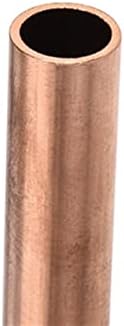 Tubo de cobre de tubo redondo de cobre de cobre vermelho unifizzz t2 11 mm od 0,5 mm espessura de parede de 100 mm de comprimento de tubo reto sem costura para desnatado de decoração de decoração hobby modelos de moldura hobby 1 pcs