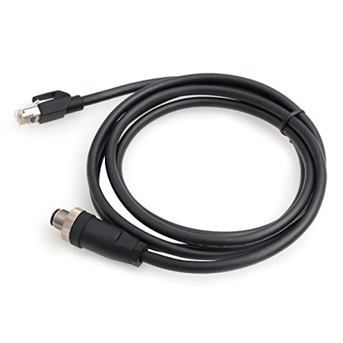 ZBLZGP M12 Código A masculino de 8 pinos para o cabo Ethernet RJ45 para câmera industrial Cognex