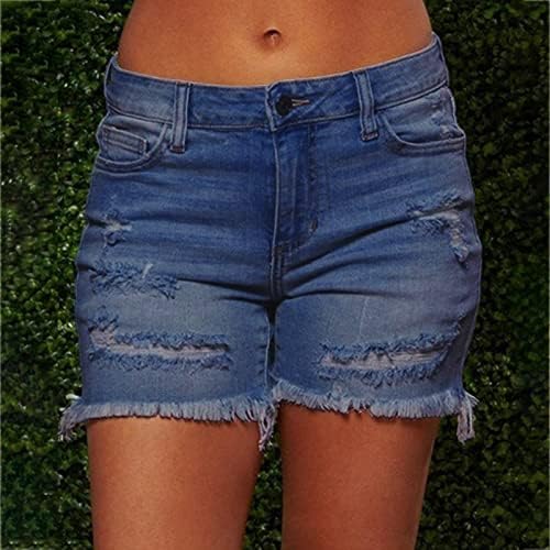 Shorts jeans shorts femininos plus size eldrected rasgado shorts de praia zípeira de jeans curtos regulares com bolsos