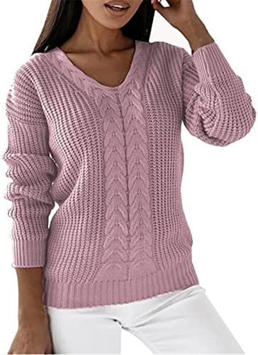 Trebin Puff suéteres para mulheres, além de suéteres para mulheres mais tamanhos de suéter Isle Isle mulheres anrabess feminino pulôver casual