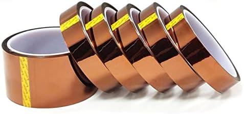 Mopz 5/6/8/10/200/15/20mm x 30m Brown Alta temperatura resistente a Kapton Fita Polyimida para tarefa elétrica/grades/revestimento