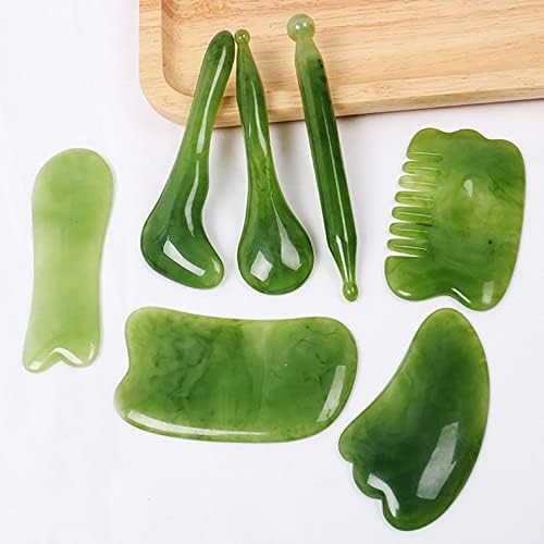 Akimpe gua sha placa mão natural jade aventurina para pescoço facial e massagem da pele do corpo.