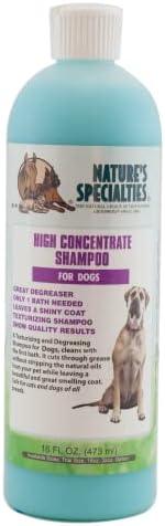 Especialidades da Natureza Alto Concentrado Ultra Concentrado Shampoo para Animais de estimação, faz até 2 galões, escolha natural