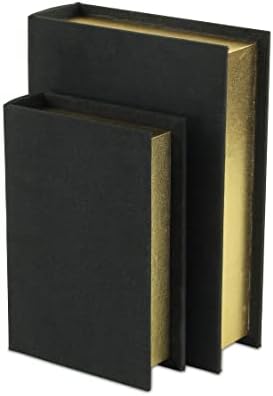 Conjunto de livros de linho de linho de linho 5729-2bk de Cheung, preto