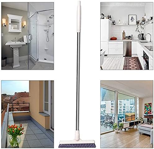 Escova de piso banheiro banheira longa maçaneta banheira push broom chuveiro rejuntor de texbor de tesouro rondor