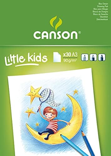 CANSON LITTLE CRIANÇAS 2+ A3 90 GSM Drawing Paper Pad - White