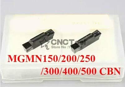 FINCOS 2PCS MGMN150/MGMN200/MGMN250/MGMN300/MGMN400/MGMN500 CBN Inserções, inserções de corte, inserção de diamante CBN