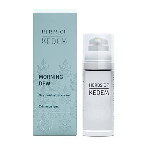 Ervas de Kedem Morning Dew Day Hidratante Nutrição Creme de rosto para a pele jovem, 1,69 fl. Pacote de Oz com máscara