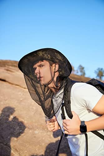 Chapéu de pesca para homens e mulheres, Chapéu de aba larga ao ar livre UV com tampa de rosto e aba do pescoço
