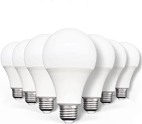 A19 LED BULB, 6W [60W equivalente], E26 Base padrão, luz do dia 6000K, 570 lúmens, chip de LED luminosa não-minimizível e