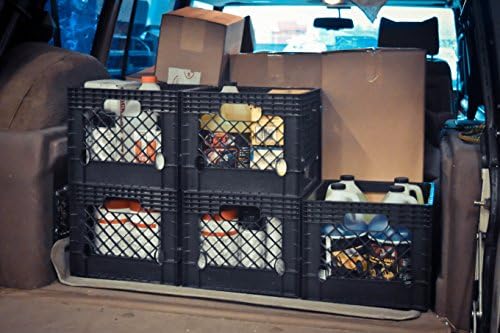 Jezero Milk Crate para armazenamento doméstico: a bolsa de armazenamento final para mantimentos, garagens, caiaques