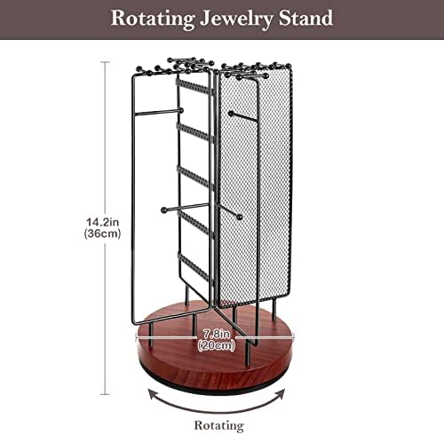 Pacote de caixas de jóias da Procase com organizador de jóias rotativas de 6 camadas