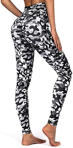 Miashui Yoga Pants for Women High Chaist Pack Treino Running Print Print Athletic Leggings Calças de ioga plus size