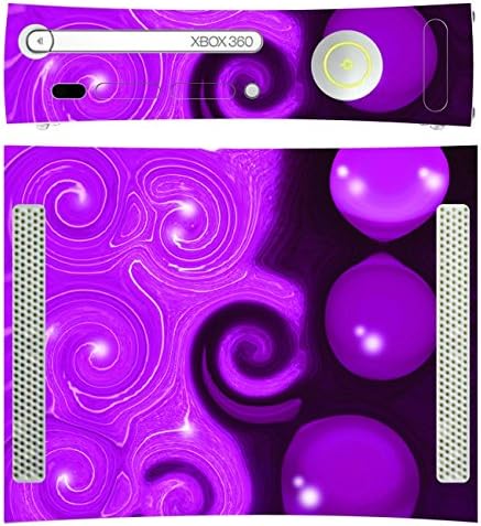 'Design Design Skin for Microsoft Xbox 360 Liegend - Motif Lila Wave