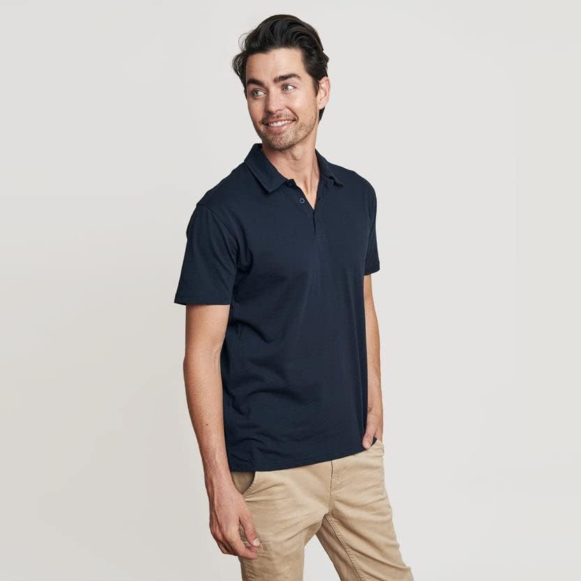 Camisas pólo clássicas verdadeiras para homens, camisas de golfe premium para homens e camisas de pólo