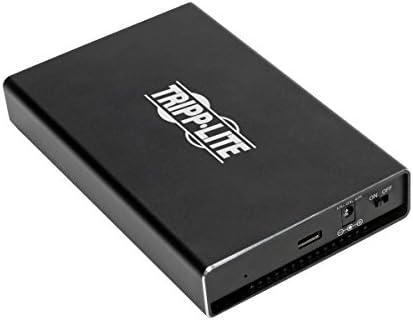 Tripp Lite USB 3.1 Gen 2 SATA SSD / HDD para USB C, Adaptador de gabinetes do tipo C Tipo C / UASP Suporte, Metal, Thunderbolt