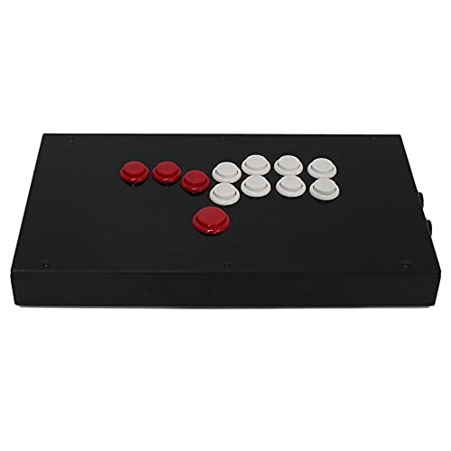 Truboost rac-j800b-pc todos os botões hitbox estilo arcade joystick luta bast stick controlador para pc sanwa obsf-24 30