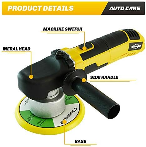 Autocare 6 680W Dual Ação Polhero de carro elétrico Tampão Larda de cera