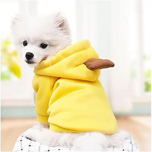 Honprad Small Puppy Roupos Cães femininos adoram roupas de veludo e suéter gatos de duas pernas cães de estimação de tamanho