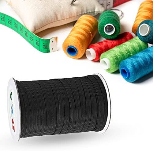 Elástica banda elástica elástica elástica elástica corda bungee para costurar elástica e criar 10 mm 50 jardas preto