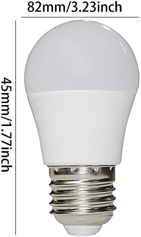 Lâmpada de lâmpada da geladeira Besyousel A15 Florba LED de 5W LED E26 Base média 85-265V Bulbo congelador, 3000k branco