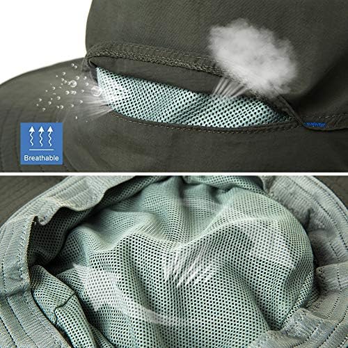 Comhats líquido de nylon malha véu chapé os chapéus para homens sol proteção UV Pesca/jardinagem/passeio de barco ao ar livre