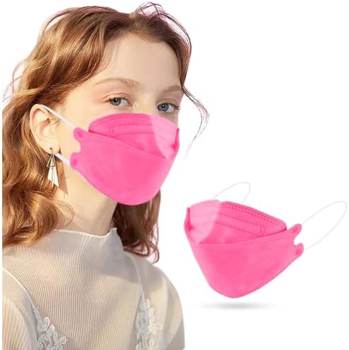 10/50 PC Pink Disposable_face_Mask Tipo de peixe Máscaras 3D respiráveis ​​Camada de 3 camadas protetora Fio de nariz para mulheres