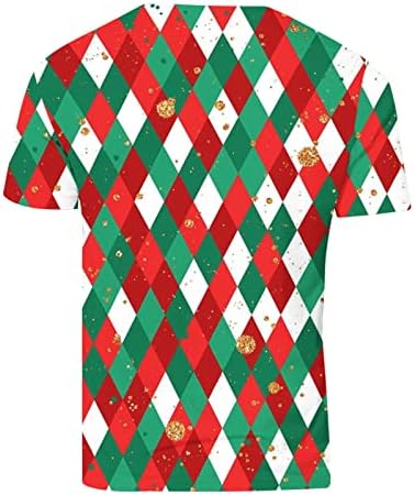 Camas de camisetas para homens Camiseta de Natal engraçada Impressão gráfica impressão gráfica feia blusa de Natal para homens camisas