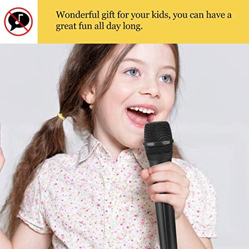 Toyvian Fake Microphone Prop Fact Fingle Microfone Toy Plástico Toy Microfone para Favores de Festas de Aniversário de Karaoke Divery ou Figurino