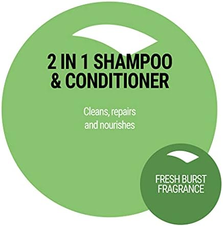 Bubble Bros. 2 em 1 shampoo e condicionador para animais de estimação, galão - ingredientes naturalmente derivados, elimina odores fedorentos