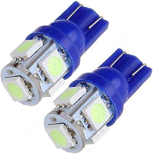 HERIS 2pcs azul lâmpadas extremamente brilhantes LEDs LED 5-5050-SMD Map mapa de carga porta porta porta da porta cortesia Placa de