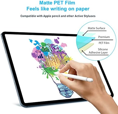 Cisteen Pro Pencil para iPad com 2pack papel de tela Protetor para iPad Air 5, iPad Air 4 10,9 polegadas e iPad Pro 11 polegadas