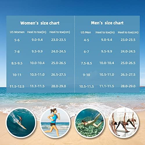 Sapatos de água para homens homens secos rápidos meias aqua swim praia de ioga descalça de ioga desgaste acessórios esportivos acampamento de piscina deve ter tamanho de juventude para adultos