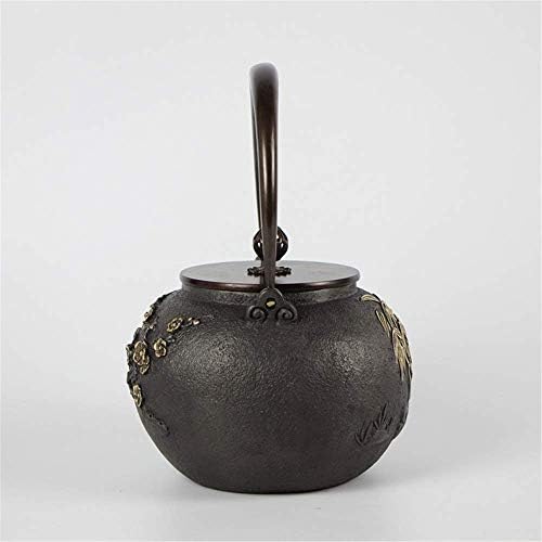 Ferro -panela de ferro fundido panela velha panela japonesa forjada Pote de ferro antigo de saúde não revestida Pote de ferro, LSXYSP, ferro fundido, 1300ml