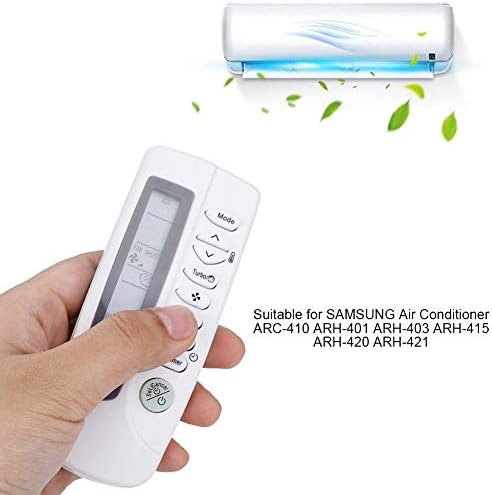Controle remoto do ar condicionado do PLPLAAOO, controlador de condicionamento de exibição LCD A/C branco, Controlador