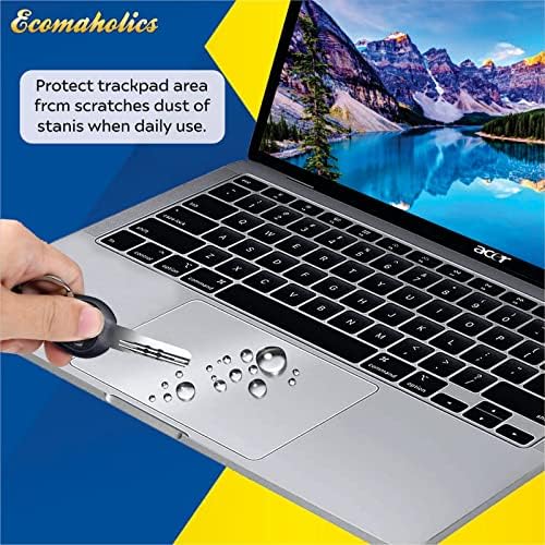 Capa do protetor de laptop do laptop Ecomaholics para HP Chromebook 14a 14 polegadas, pista transparente protetor