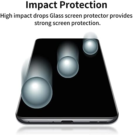 ICSAPR [4 PACK] Protetor de tela de vidro Compatível para o OnePlus 10T [9H dureza] -HD Vidro temperado com tela, resistente