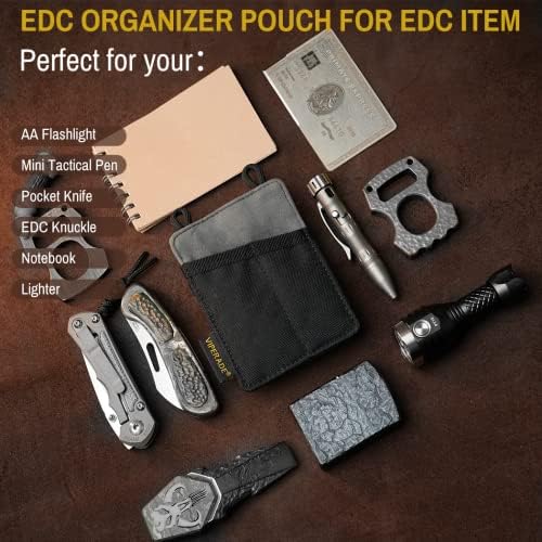 Bolsa Viperade VE6 EDC, organizador de bolso com loop de cinto, 4 bolsos da bolsa Organizer EDC, bolsa de bolsa EDC Pock