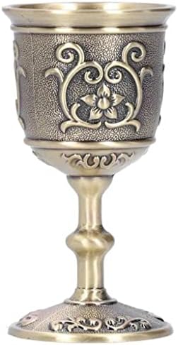 Xdchlk bronze bronze vintage goblet xícara de vinhos xícara de cerveja em relevo em relevo de cálice de caneca de caneca de caneca