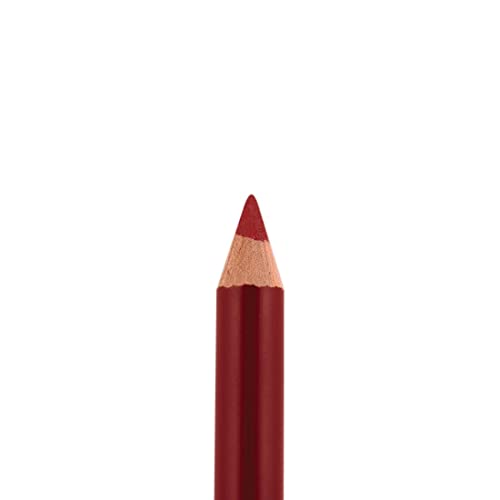 Lápis Palladio Lip Liner, madeira, firme, mas lisa, contorno e linha com facilidade, lábios perfeitamente delineados, confortável, hidratante, hidratante, cor pigmentada rica, rockin vermelho, rockin vermelho