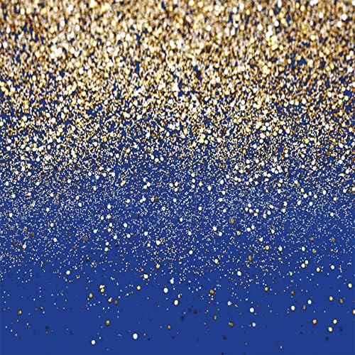 Lycgs 10x10ft Royal Blue Glitter Birthdap Birthday Birthdrop Gold Gold Plots Bokeh Backdrop Wedding Prom Graduação Featgrafia
