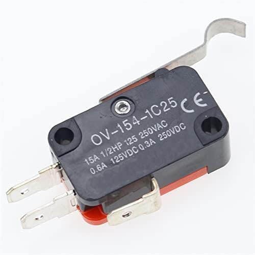 Interruptores industriais 5pcs v-154-1c25 rollo de alça longa snap snap push button spdt momentâneo interruptor micro limite