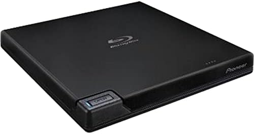 Pioneer Electronics BDR-XD07UHD 6X Slim portátil USB 3.0 BD/DVD/CD Burner suporta 4K Ultra HD Blu-ray, BDXL & M-Disc Format, Black