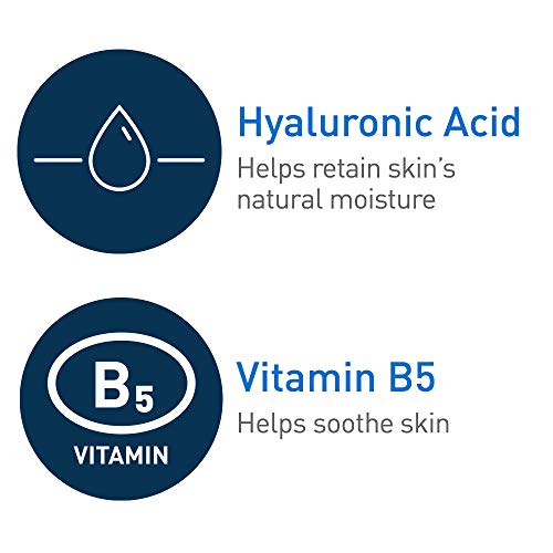 Cerave Hyaluronic Acid Face Serum | 1 oz cada | Soro hidratante para o rosto com vitamina B5 | Para a pele normal a seca
