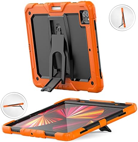 Tablet PC Case para iPad Pro 12.9 （2022/2021/2020/2018 vor Caso, concha de três ingressos resistentes a quebra, à