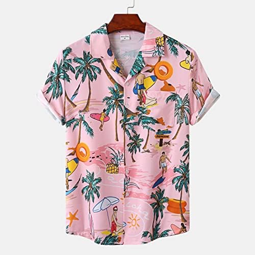 Oioloy Tropical Print Halloween Tee Camisetas Man CHIFFONS CHIFFONS MANAVA CURTA TEE CUMO DE BOLO