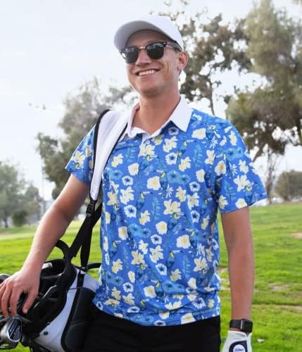 Camisas de golfe dos Elves Tipsy para homens - Performa