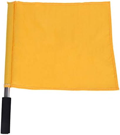 VICASKY 4PCS Sinalizadores de árbitros de atletismo esportivo Bandeira de futebol Flags Sinalizadores Treinamento Flagsman