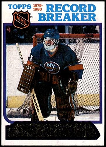 1980 Topps Card de hóquei regular5 Billy Smith RB, do New York Islanders Grade, excelente
