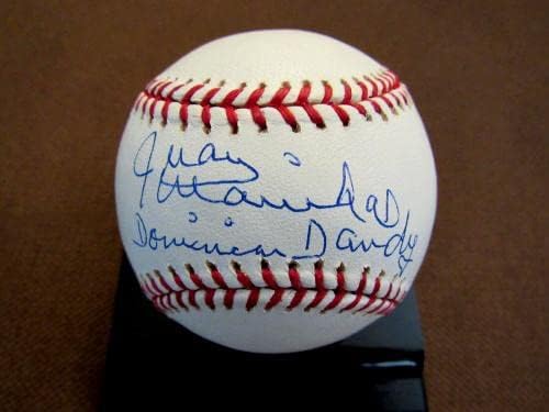 Juan Marichal Dominican Dandy San Fran Giants Hof Assinado Auto OML Baseball JSA 2 - Bolalls autografados